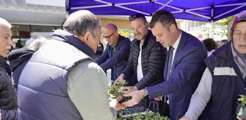 Çorlu Belediyesinden Vatandaşlara Seymen Kavunu Fidesi