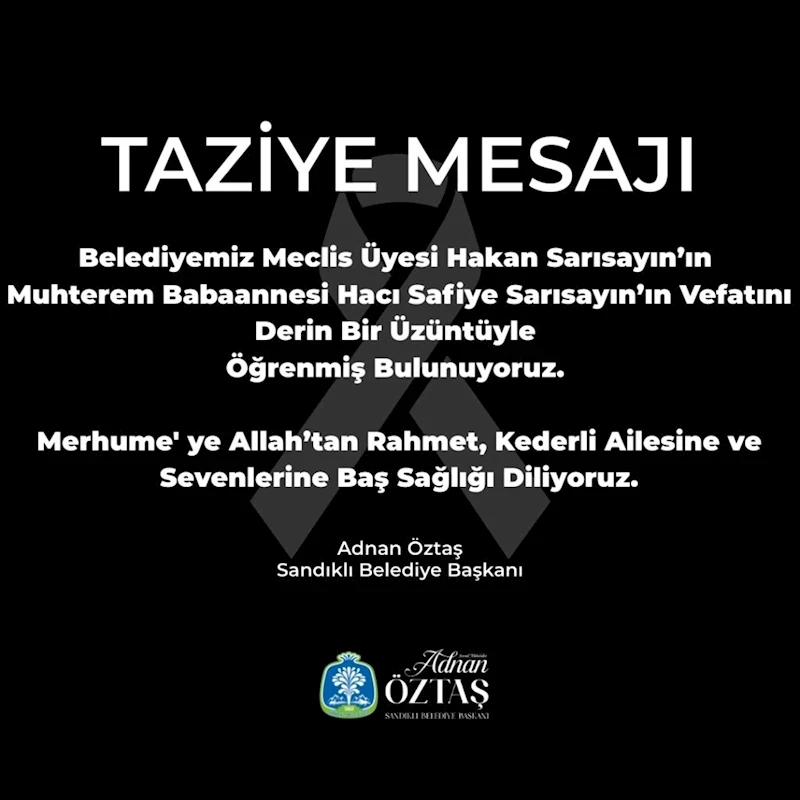 TAZİYE MESAJI