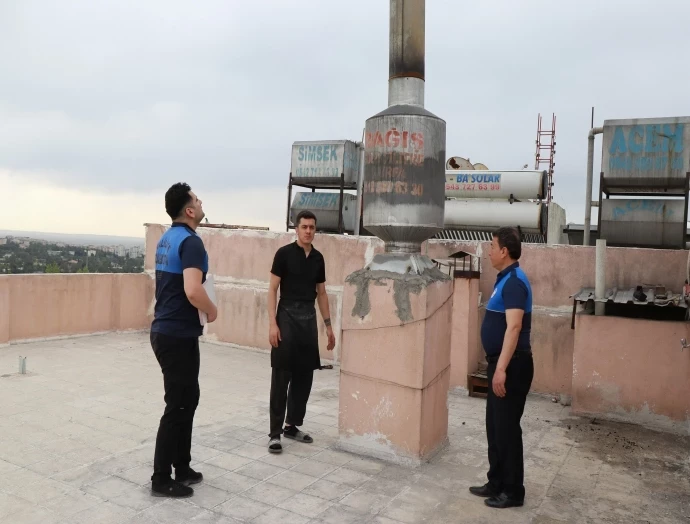 HALİLİYE ZABITASINDAN PİDE FIRINLARINA BACA DENETİMİ