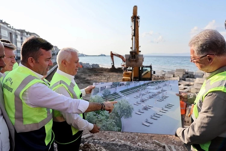 Mudanya’nın vitrini Bursa Büyükşehir’le yenileniyor